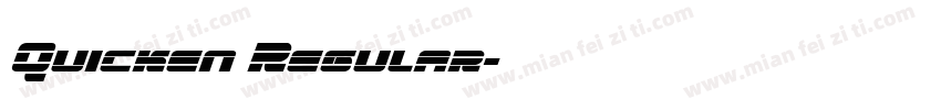 Quicken Regular字体转换